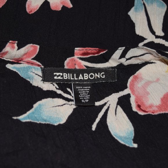Billabong Floral Blouse size small - Picture 6 of 7